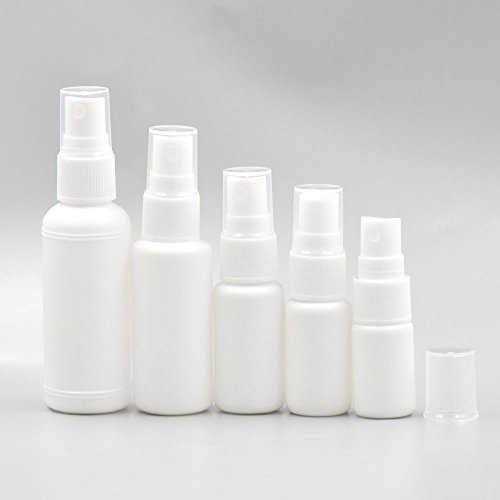 Bluemoona 20 Pcs - Empty Nasal Spray Bottle With Pump Sprayer Plastic White 30ml