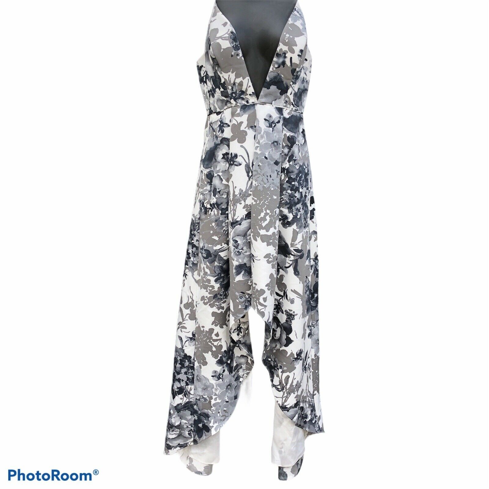 adrianna papell high low gown