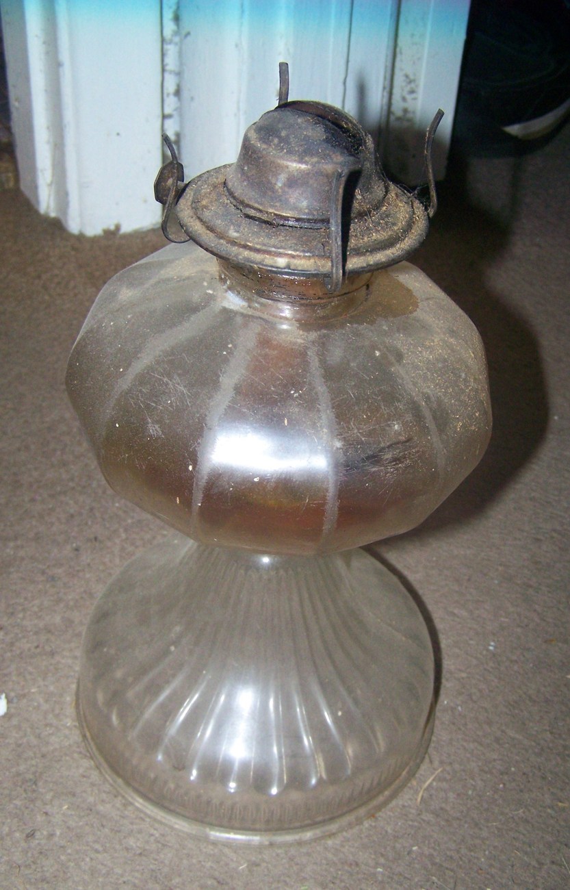 Antique Kerosene Oil Lamp Glass Lantern Antiques