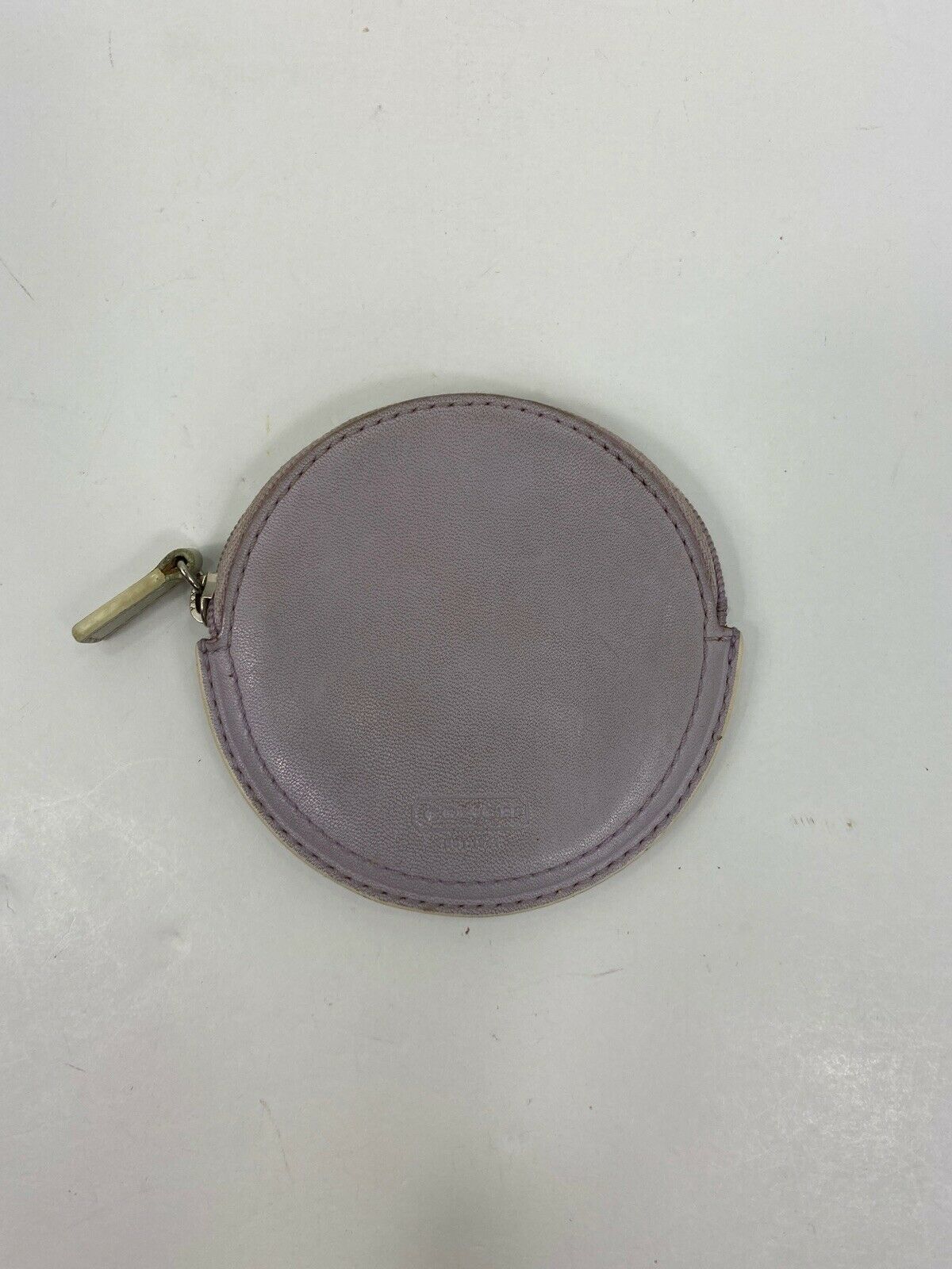 coach round coin purse