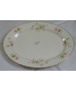 Vintage Homer Laughlin Pink Floral Platter F50N6 - $19.99