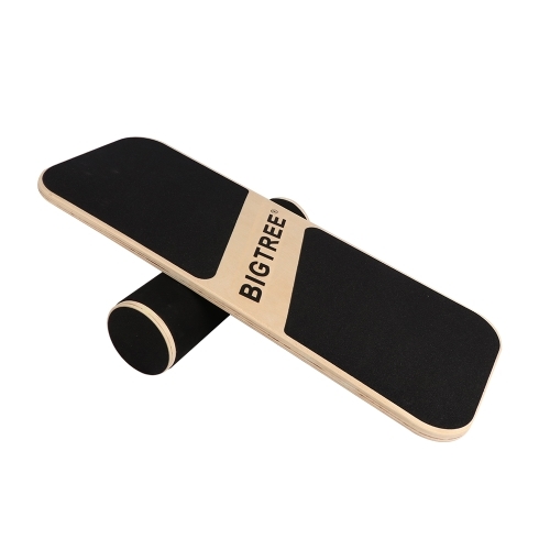 Wooden Balance Board Trainer | Roller Board for Snowboard Surf Hockey Training N