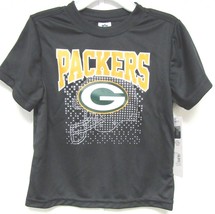 NFL Green Bay Packers T-Shirt Logo over Helmet Black Short Sleeve SZ 18M Gerber - $14.95