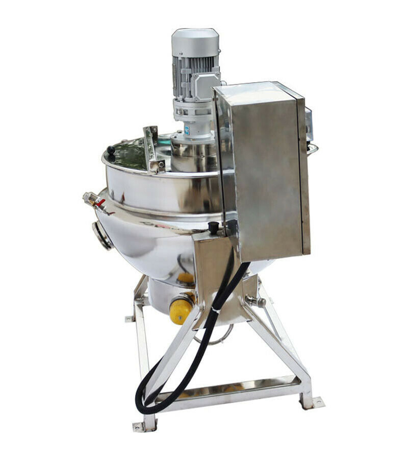 TECHTONGDA Commercial 220V 3 Phase 13.2Gal Cooking Jacketed Tilting