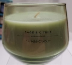 Yankee Candle Company sage &amp; citrus With Essential Oils 10oz Candle Sing... - $7.87