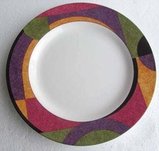 Millennium by SANGO Geometric Colorful Design Porcelain Large Dinner Plate - $23.99
