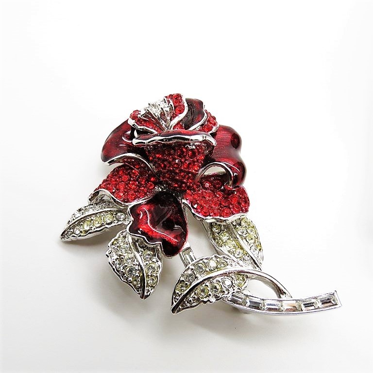 nolan miller rose brooch