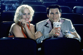 Patricia Arquette and Christian Slater in True Romance eating popcorn in movie t - $23.99