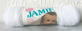Vintage Lion Brand Jamie Acrylic 3 Ply Baby Yarn - 1 Skein Color White #200 - $9.45