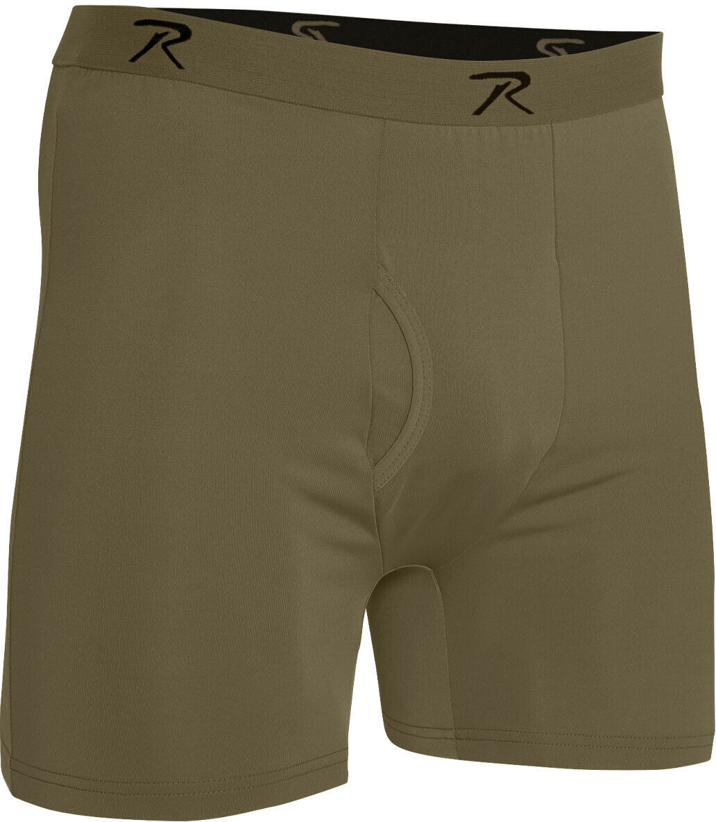Coyote Brown AR 6701 Boxer Shorts Moisture Wicking Performance Mens