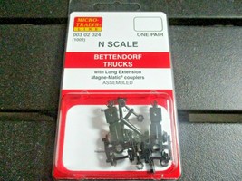 Micro-Trains Stock # 00302024 (1002) Bettendorf Trucks Long Extension N-Scale image 1