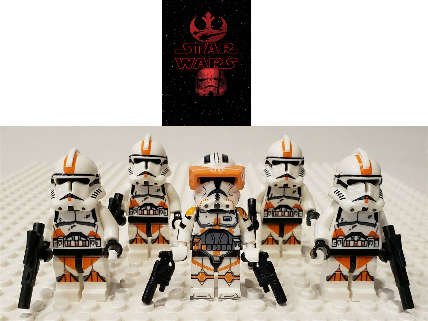 Star Wars 212th Republic Battalion & Commander Cody 5pcs Minifigure Toys Gift