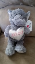 2017 Valentine's Day Gray Elephant Brand New Plush Stuffed Animal 11" SUGAR LOAF - $9.99