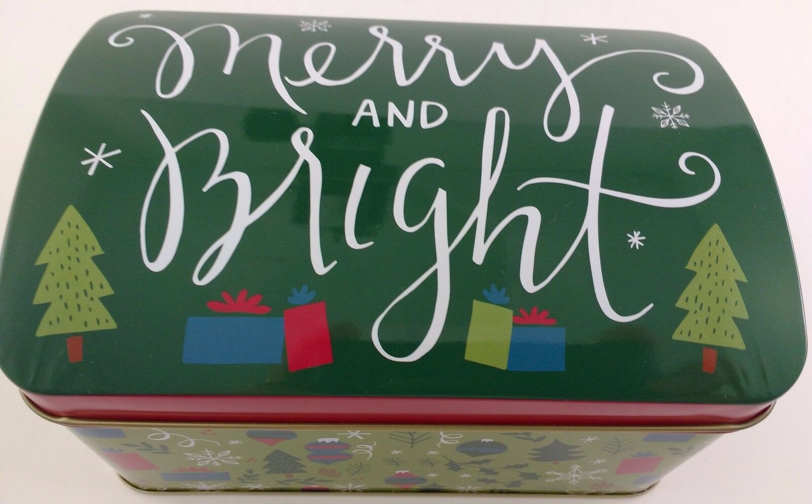 Christmas Holiday Cookie Tins Hinged Lids Nesting Gift Boxes, Select