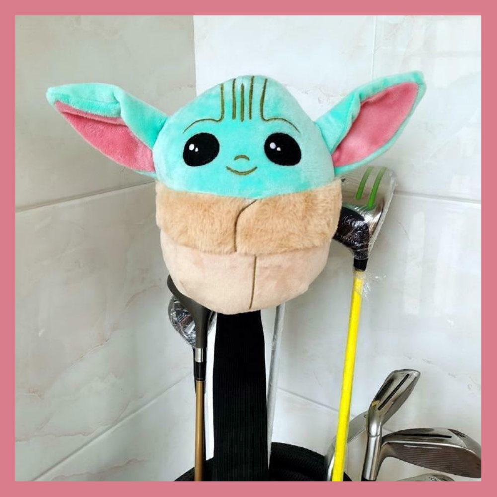 Golf Headcover Baby Yoda Driver Head Cover Covers 460cc Boxing Wood Club Clubs