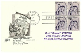 People&#39;s Right to Petition for Redress First Day of Issue Postcard Stamp... - $14.80