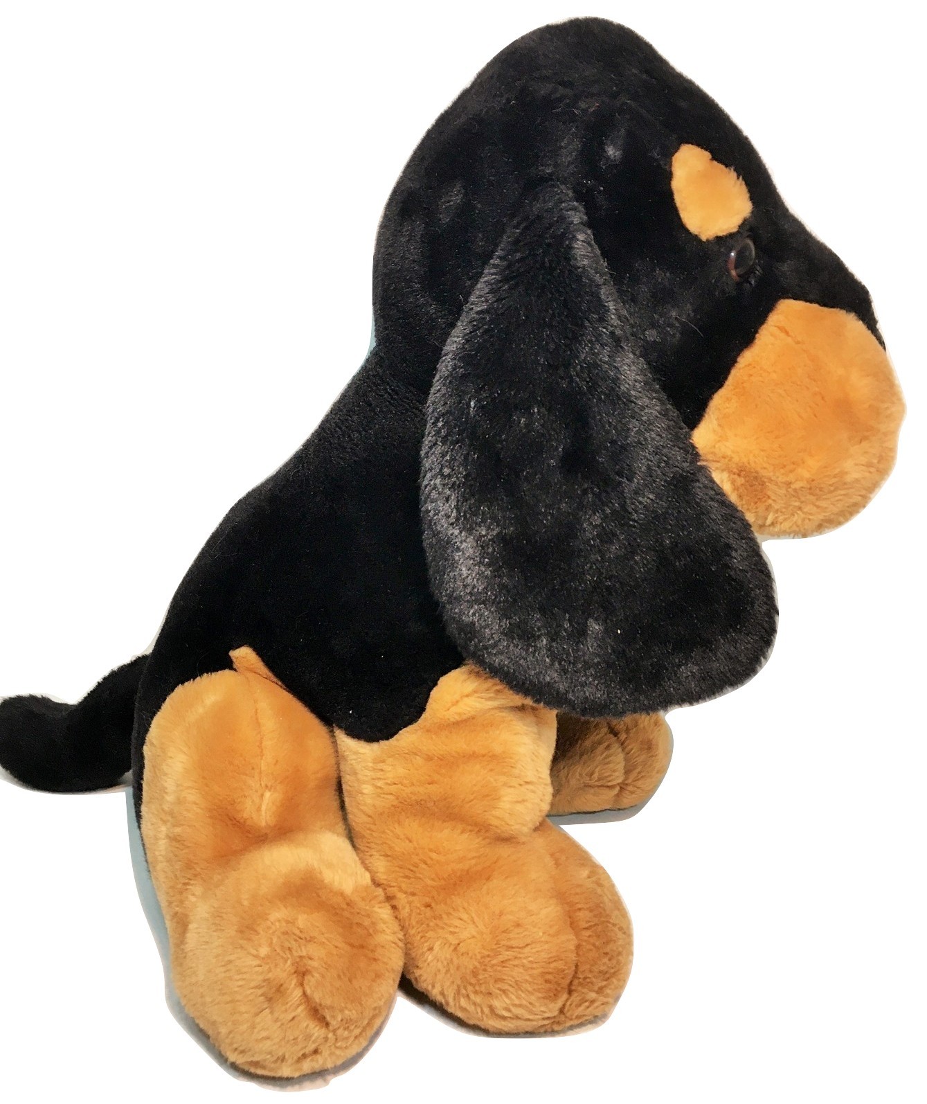 large stuffed rottweiler dog