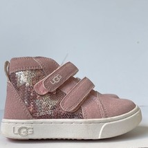 UGGLittle Girl's Rennon Suede Glitter Sneakers size 8 - $28.65