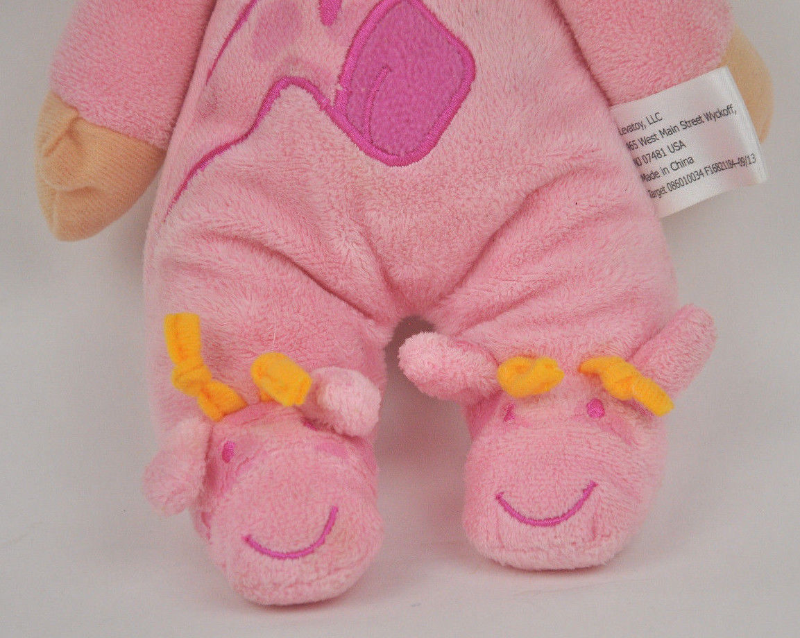 Mud Pie Plush Ballerina Princess Baby Doll Gray Dress Blonde Ponytails and Crown