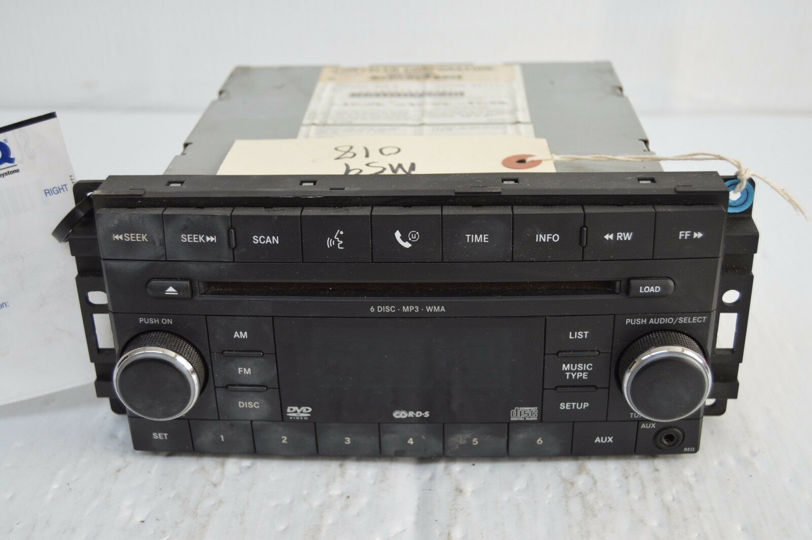 2009 2010 JEEP COMPASS RADIO CD PLAYER OEM RADIO 5064941AD TESTED M59