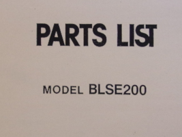 Baby Lock BLSE200 Overlock Serger Parts List - $11.99