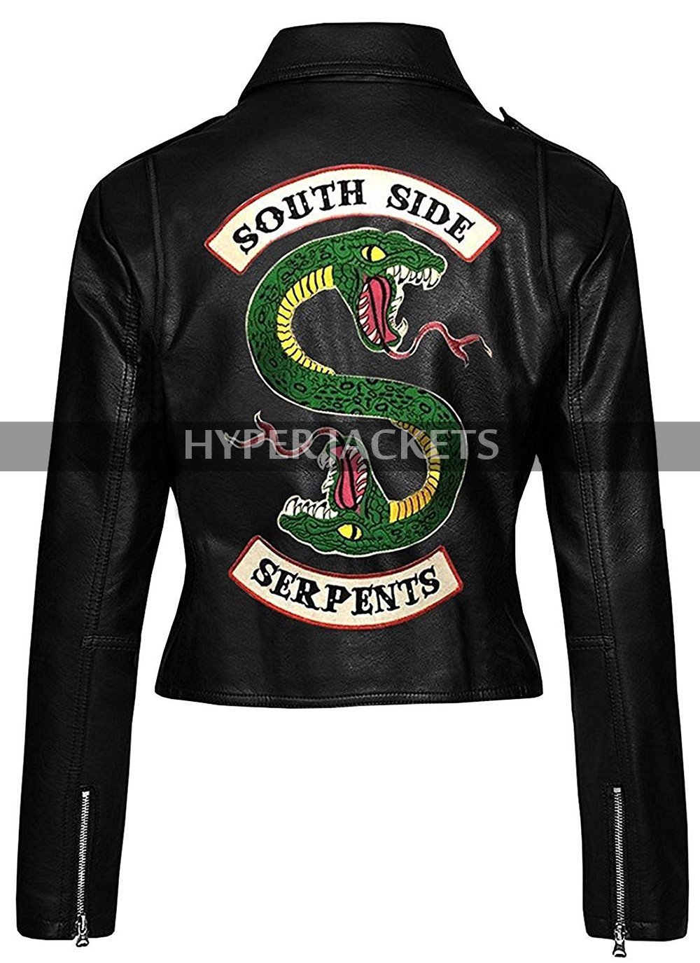 Primary image for Riverdale Southside Serpents Black Biker Belted Women Motorcycle Leather Jacket