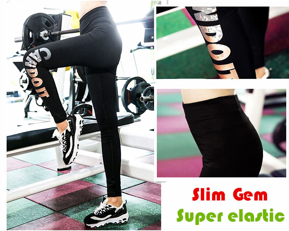 Image of Women Long Casual Sports Pants Gym Slim Fit Trousers Running Jogger Gym Sweatpan