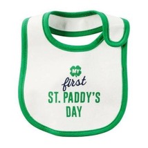 Holiday Bib St. Paddy&#39;s Day Baby St. Patricks Day Carters My First Green... - $7.92