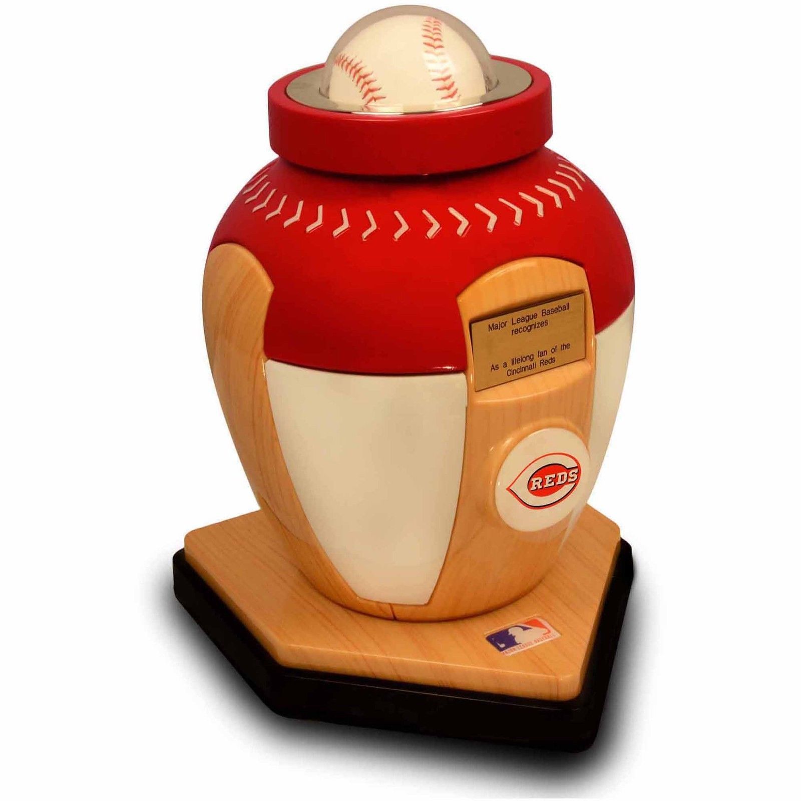 Large/Adult Major League Baseball Cincinnati Reds Funeral Cremation Urn
