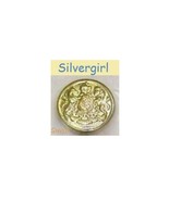 5/8, 7/8&quot; Vintage Metal Crest Buttons Horse Lion Crown - £4.11 GBP
