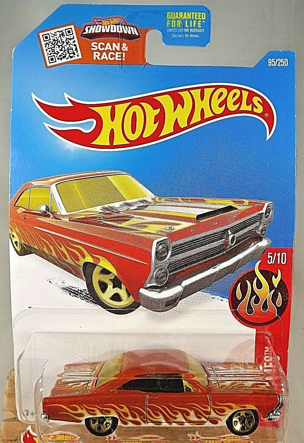 2016 Hot Wheels Kmart Exclusive 95 HW Flames 5/10 '66 FORD 427