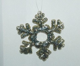 Sage Company XAO11985PL Glittered Snowflake Ornament 12 Pieces Platinum Color image 2