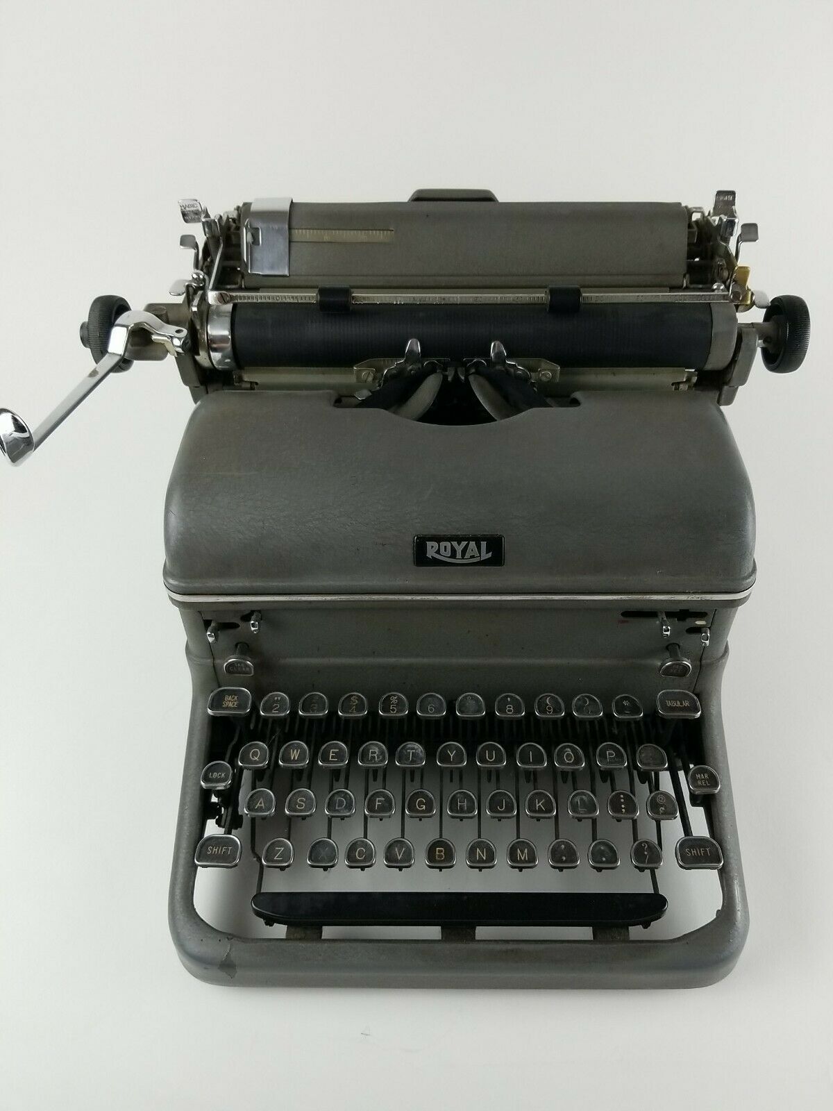 1940s ROYAL KMM TYPEWRITER MAGIC MARGIN ANTIQUE Vintage WITH COVER Typewriters