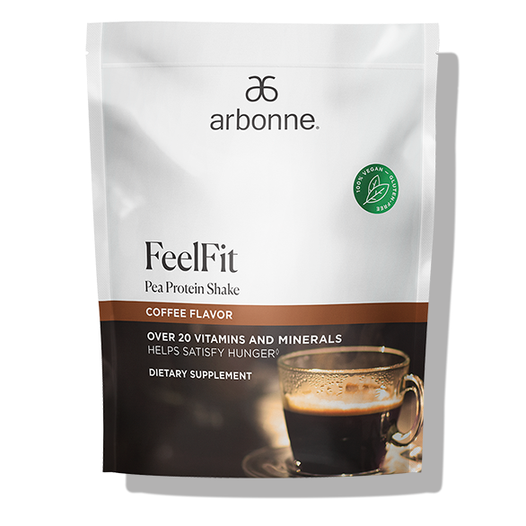 ARBONNE FEELFIT PROTEIN SHAKE COffee FLAVOR 30 SERVINGS SKU 2967