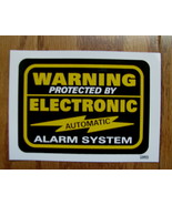 3 stickers Warning protected by Electronic automatic Alarm system - $12.85