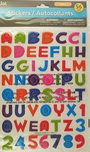 Neon Alphabet & Number Stickers 1”to 1.25”H, 56 Ct/Pk - $2.96