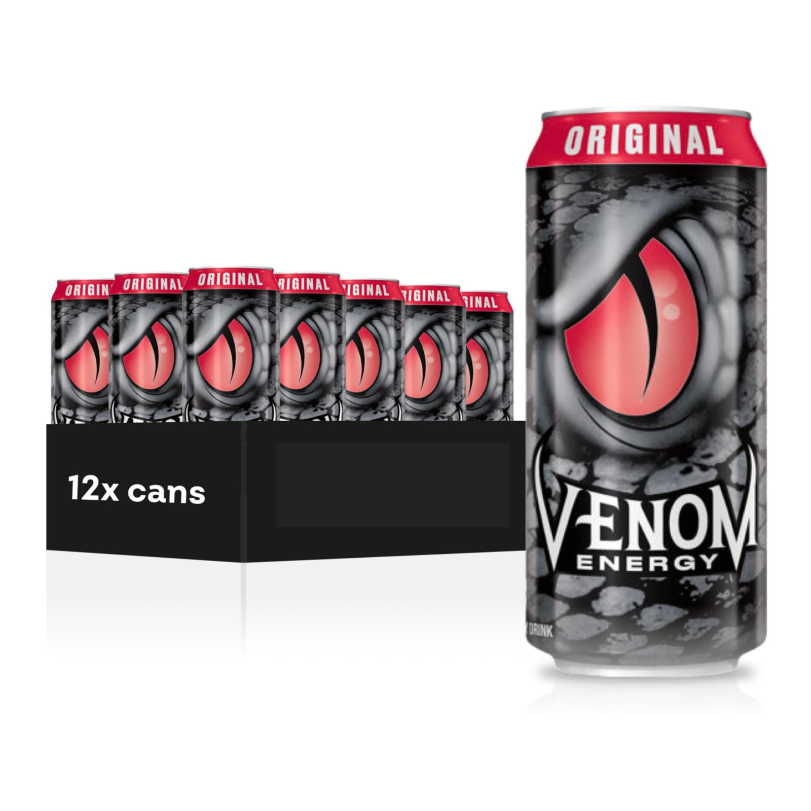 Venom Energy Drink Black Mamba 12 Pack, 16 Fl Oz Cans Energy