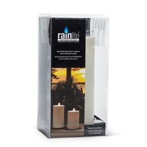 Rainlite Small Pillar Candle Indoor Outdoor LED Rain Proof Sun Proof Wind Proof image 2