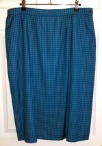 Vintage PENDLETON SOPHISTICATES Purple/Green Gingham Check Pencil Skirt ... - $19.50