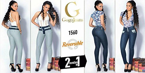 Made In Colombia Gogo Jeans Reversible 2 Prendas en 1 100% COLOMBIANOS