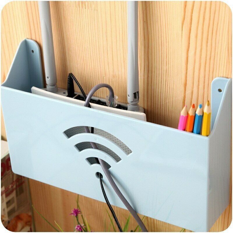 Wall Mount Router Storage Box Wireless Wifi Shelf Bracket Organizer