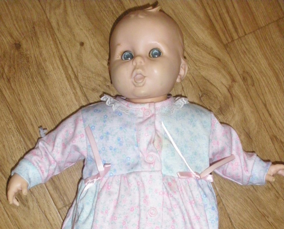 Vintage 1991 Blue Hair Baby Doll - wide 6