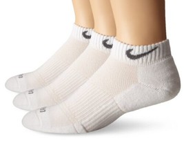 1 Pair Nike Ankle Low Cut Socks Training White Youth 5Y-7Y DRI-FIT - $8.90