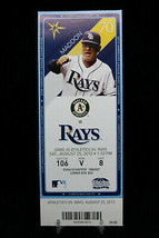 Oakland Athletics vs Tampa Rays Game 65 MLB Ticket w Stub 08/25/2012 Maddon - $11.47