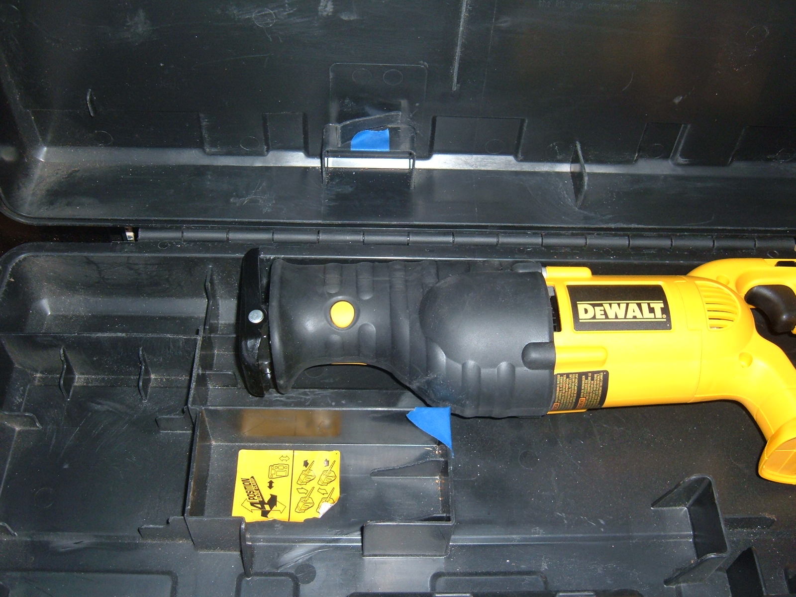 DEWALT 18 VOLT DC385 XRP RECIPROCATING SAW, BARE TOOL, WITH CARRYING
