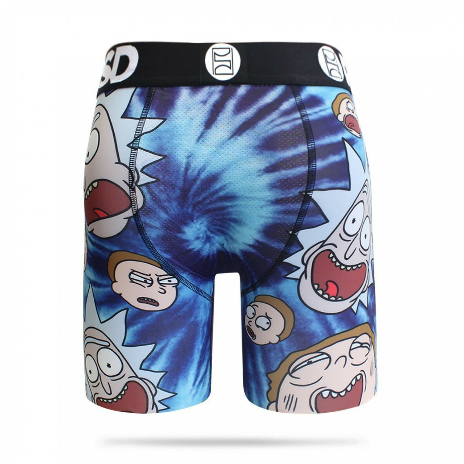 Rick and Morty Faces Boxer Briefs Black - Underwear