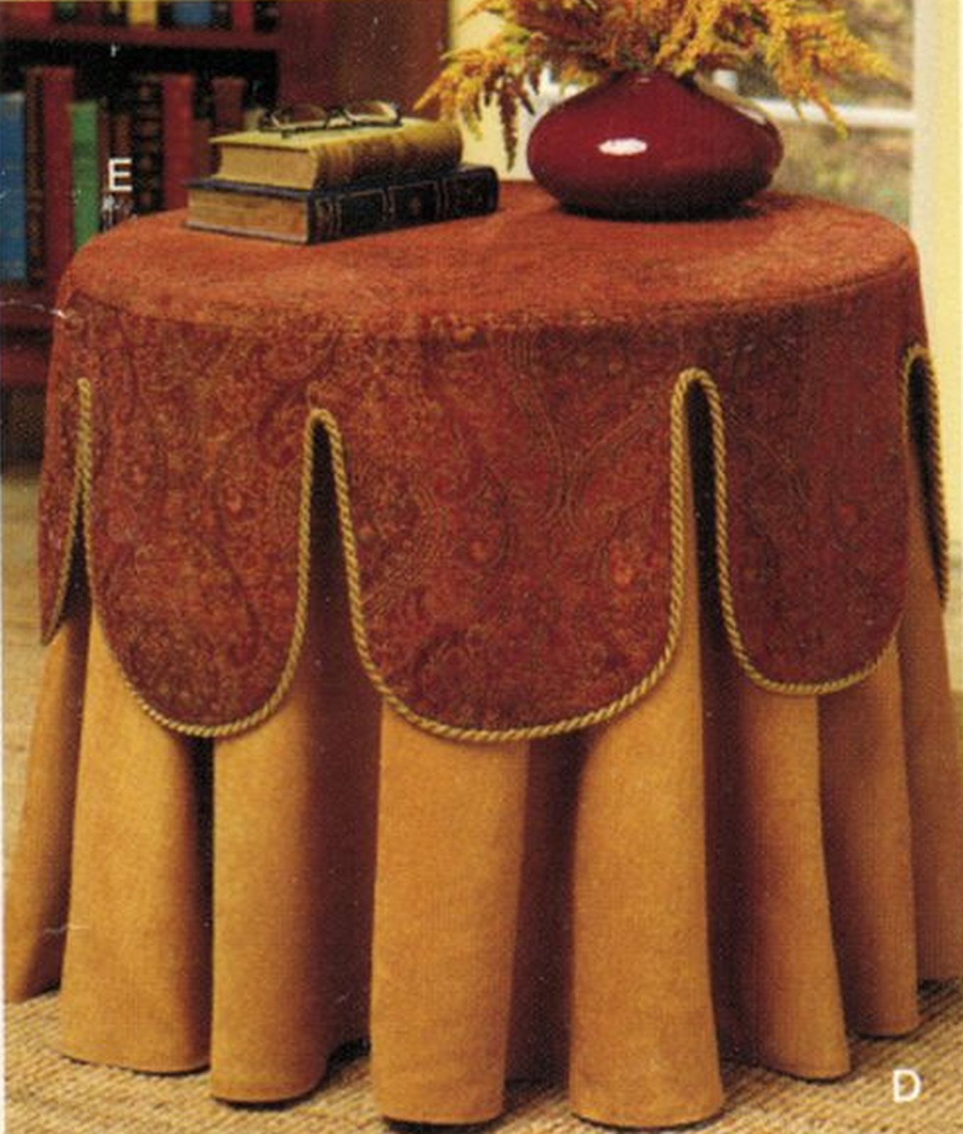 Christopher Lowell 28" Round Accent Table Covers Toppers Sew Pattern