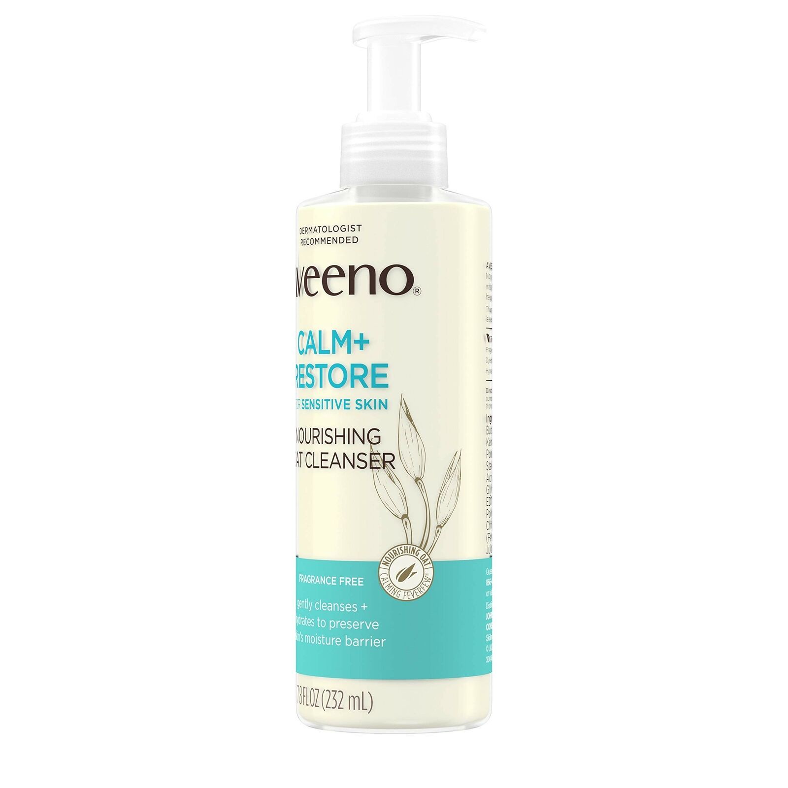 Aveeno Calm + Restore Nourishing Oat Facial Cleanser for Sensitive Skin, Gent... Cleansers