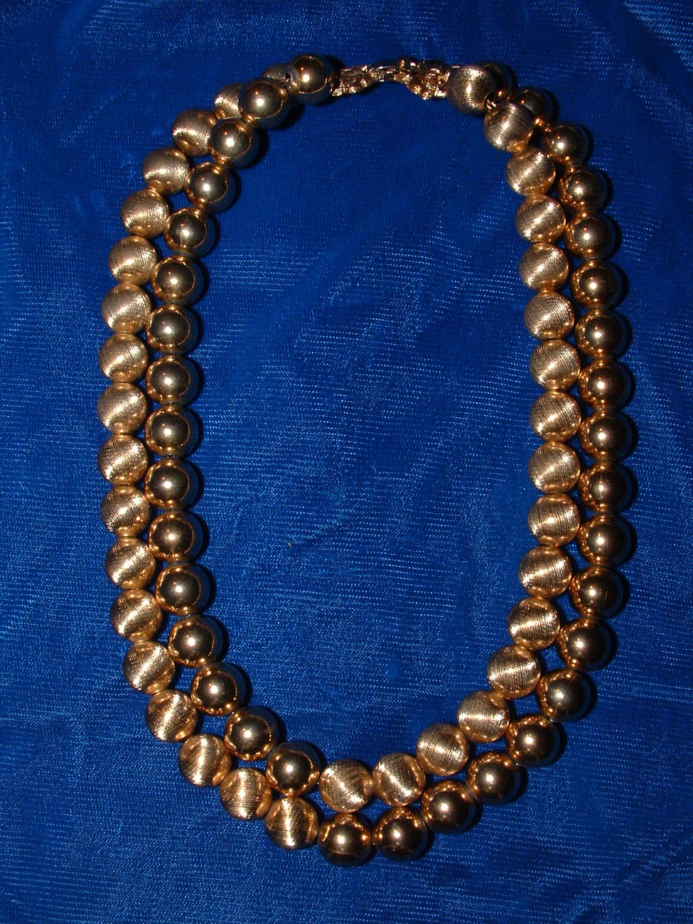 Gold toned & Gold Studded Necklace / Vintage Other