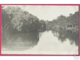Spencer Iowa River Scene Rppc Davis Photo 1908 - $20.00